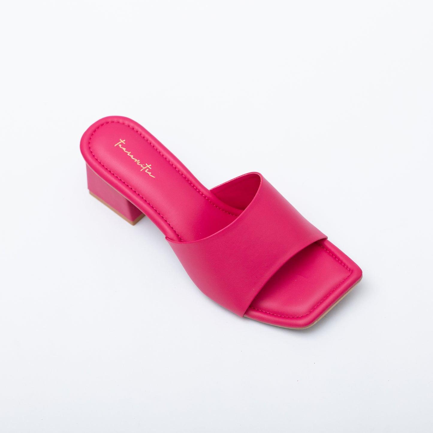 Betty color block heel sandals in pink